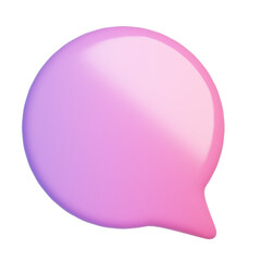 Pink Chat Bubble