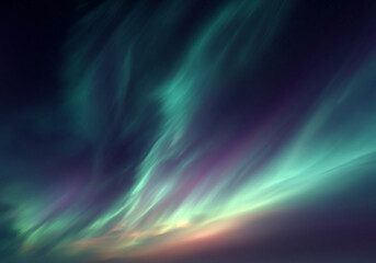Abstract Aurora Light Wave Background – Colorful Gradient Motion Blur Wallpaper