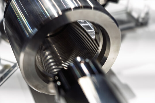 Thread finishing on a CNC machine. Thread burnishing machine, internal thread finishing