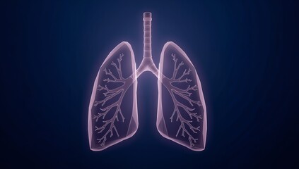 Abstract Illustration. Luminous Forms in Deep Blue, a Study of Internal Structure.