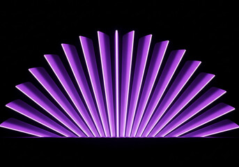 Vibrant Purple Neon Fan