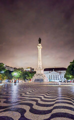 Fountain in the center of Lisbon