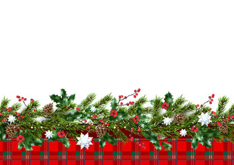 Garland green for Christmas holiday