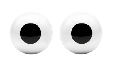 Isolated Googly eyes ,  Googly Eyes Pairs 