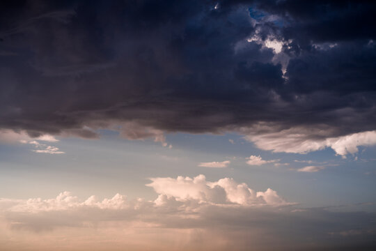 Clouds in a dramatic color scheme