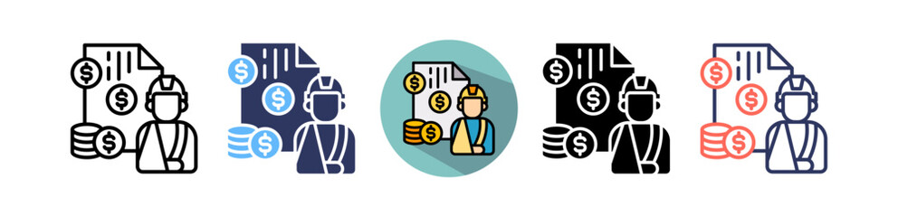 Workers Compensation multiple icon