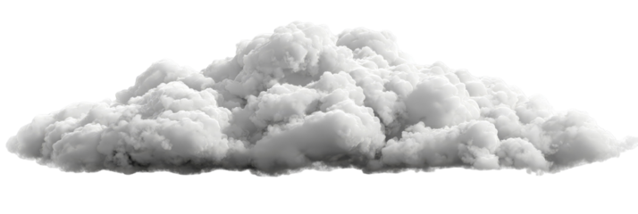 A dense formation of fluffy white clouds gathered in the sky, creating a dramatic backdrop that suggests a change in weather, perfect for use in weather-related projects or artistic designs