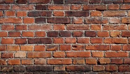 Fototapeta premium Old Weathered Brick Wall Background High Detail