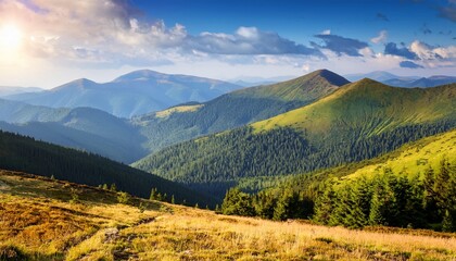 Landscape Of A Carpathians Mountains
