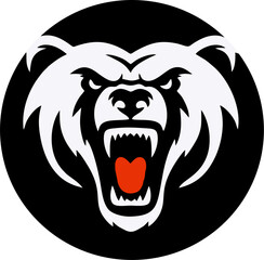 Modern professional grizzly bear logo for a sport team
Bear head outline silhouette cut out vector sticker with Simple Geometric Design of Bear Head and Bear head mascot vector for emblem design Masco