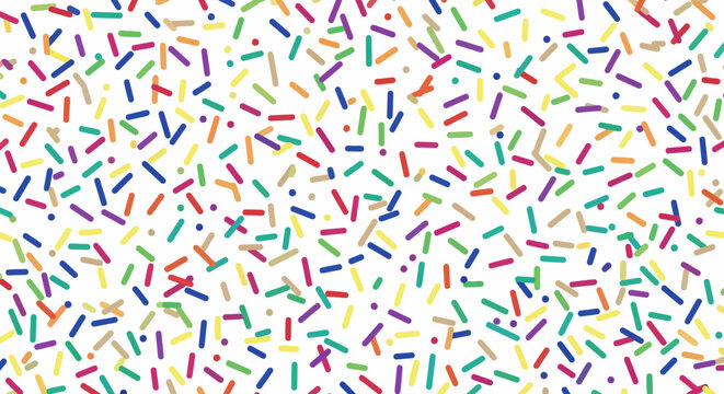 Colorful Sprinkles Pattern A Delightful and Vibrant Background for Various Designs