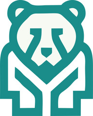 Modern professional grizzly bear logo for a sport team
Bear head outline silhouette cut out vector sticker with Simple Geometric Design of Bear Head and Bear head mascot vector for emblem design Masco