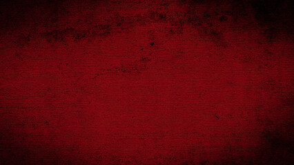 Old red and black background with texture and grunge. Dark red grunge texture with worn finish, ideal for artistic backgrounds, vintage design or dramatic visuals.