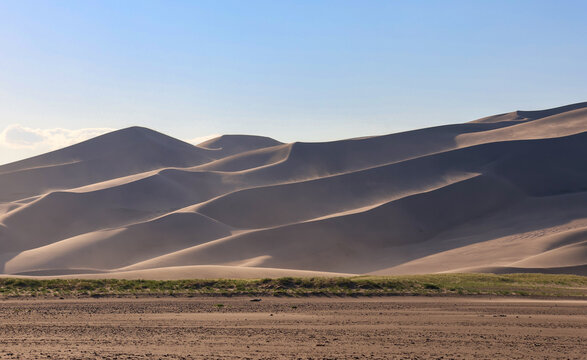 Wind blowing across the dunes at Great Sand Dunes National Park