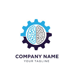 Brain Gear Technology Logo Design.