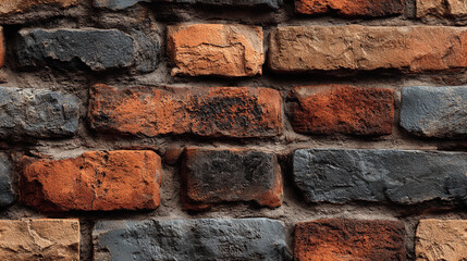 Naklejka premium Textured seamless brick pattern in warm earthy tones