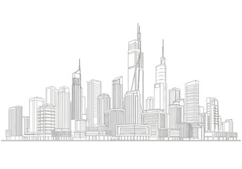 Skyline Serenity A Calm Cityscape of Modern Architecture