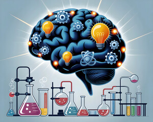 Unlock innovation with this thought-provoking concept. Perfect for science, business, or technology projects. Represents creative solutions and bright ideas.