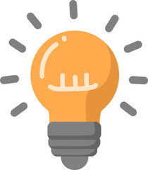 Bright Idea Concept with Light Bulb Illustration