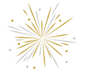 Celebrate the Night with Sparkling Gold and Silver Bursts, perfect for New Year's Eve, festive occasions, and elegant designs that capture the magic of celebration