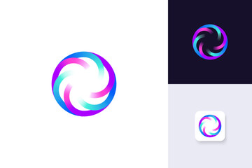 circle logo design vector template