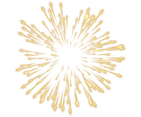 Golden burst for festive occasions, adding celebratory flair to designs, ideal for New Year's, anniversaries, and special event promotions with radiant energy