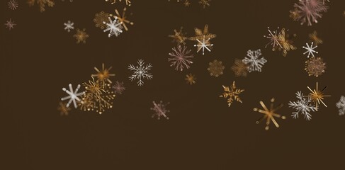 Elegant abstract background featuring snowflakes. Perfect for Christmas, winter holiday designs, festive greetings, seasonal promotions. Ideal f