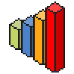 ドット絵の棒グラフ