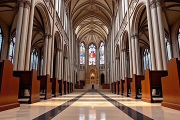 Fototapeta premium Historic Cathedral Interior 
