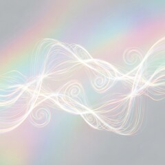 Ethereal Pastel Rainbow Holographic Abstract Background 12