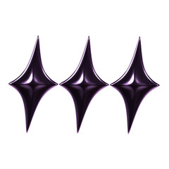 abstract y2k shape 3d icon illustration