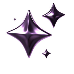 abstract y2k shape 3d icon illustration