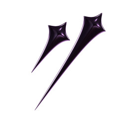 abstract y2k shape 3d icon illustration