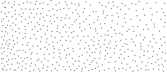 Polka dot pattern background. Black and white polka dot pattern. Background with randomly scattered dots.