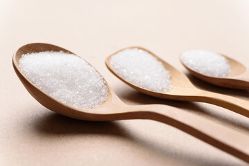 Refined white sugar is made from naturally sweet sugarcane for cooking food and beverages