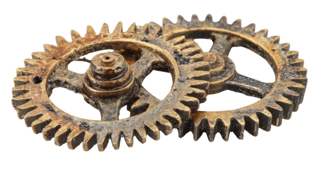 gears on white background