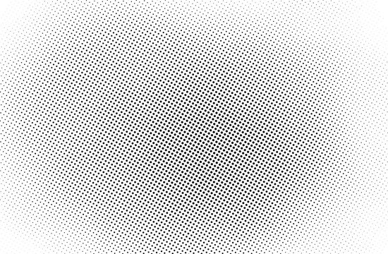 Abstract circular halftone dot pattern with a radial gradient effect, vintage pop art design on a transparent background - Powered by Adobe