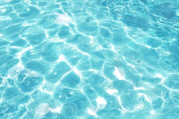 Obraz premium Abstract Aerial View of Aqua Blue Water Surface with Sunlight Reflections