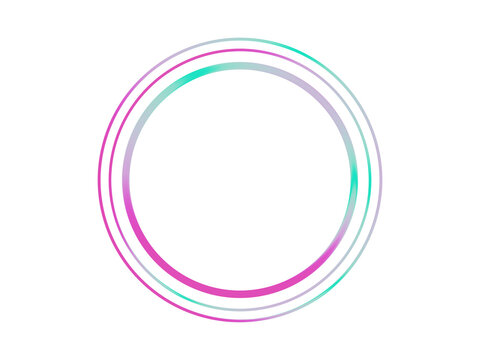 Gradient pink and green frame