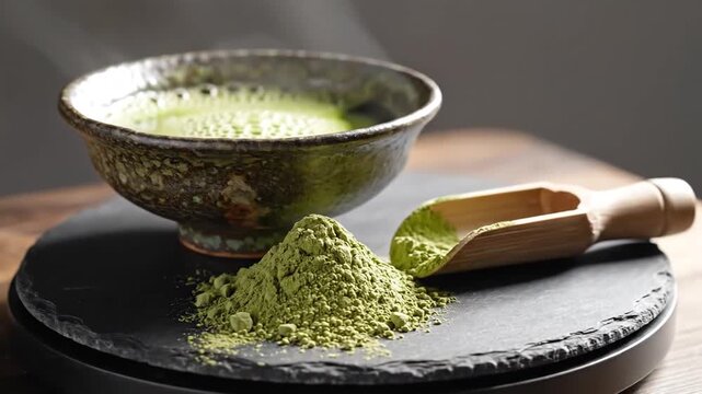 Matcha Tea Preparation A Traditional Japanese Ceremony.