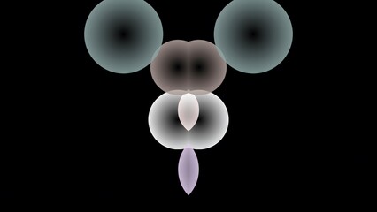 graphic art sexy wave circle pattern, ai generative