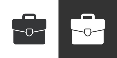 Briefcase icon. Solid glyph series icon