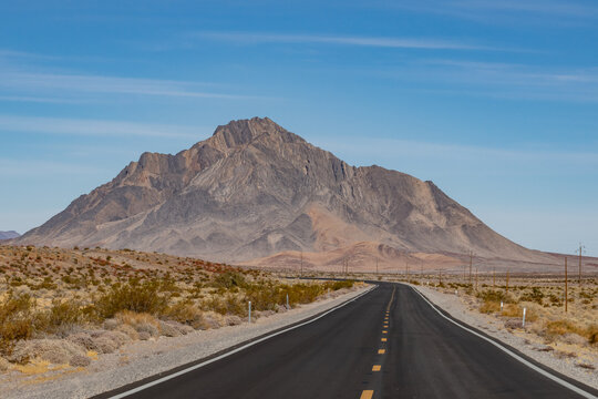 Eagle Mountain, 3806 ft. (1160 m),  Evelyn, Inyo County, California. . Mojave Desert / Basin and Range Province. California State Route 127.  The Amargosa Valley
