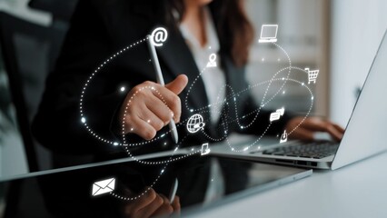 Omnichannel marketing journey showing interaction across media, email, messaging, mobile, ecommerce, and search to enhance customer experience and engagement Marrow