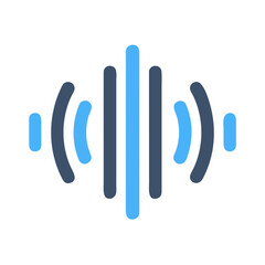 Audio Wave Graphic on Black Background Representing Sound Frequency and Communication