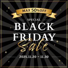 Minimal Black Friday Sale Graphic / ブラックフライデー セール グラフィック