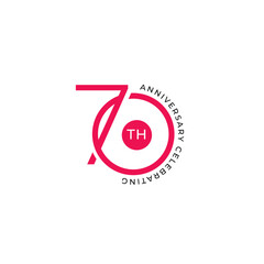 70 Th Anniversary Logo collection gradient Vector Template Illustration © Tobrono