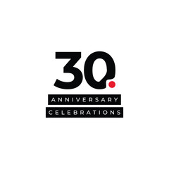 30 Years Anniversary Logo collection gradient Vector Template Illustration