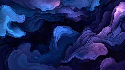 Obraz premium Abstract Deep Space Layers