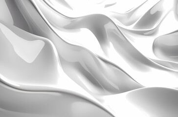 Obraz premium Abstract White Fabric Drape